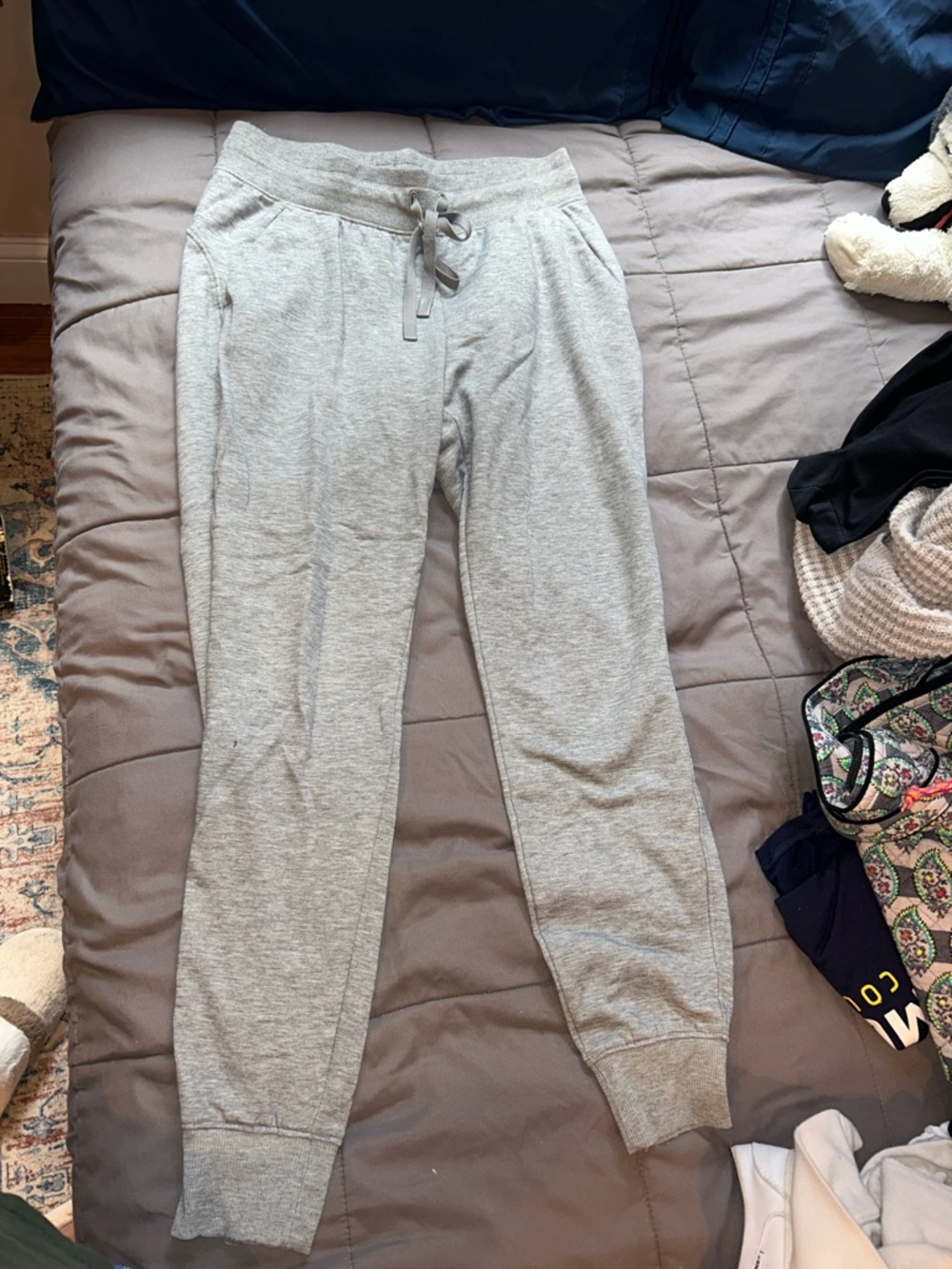 Athletic Works Light Gray Drawstring Joggers